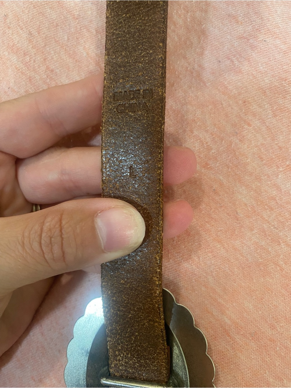 Vintage Ralph Lauren Brown Leather Belt with Silver Conchos - Picture 10 of 10